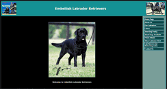 Desktop Screenshot of embellishlabradors.com