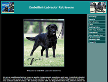 Tablet Screenshot of embellishlabradors.com